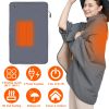 Electric Heated Throw Full Body Heated Shawl Indoor Outdoor Heated Blanket with 3 Heating Levels 2Hrs Auto Off Machine Washable Waterproof 53.5x37.8in