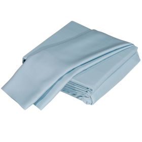 Luxuriously Soft 100% Viscose Derived from Bamboo 5-Piece Sheet Set , Oeko-TEX Certified, Split King - Sky