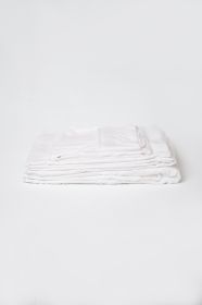 Omne Sleep 4-Piece White Bamboo Flex Head King Hypoallergenic Sheet Set
