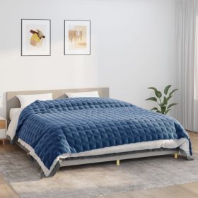 Weighted Blanket Blue 86.6"x102.4" 33.1 lb Fabric
