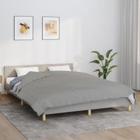 Weighted Blanket Gray 78.7"x78.7" 28.7 lb Fabric (Color: Gray)